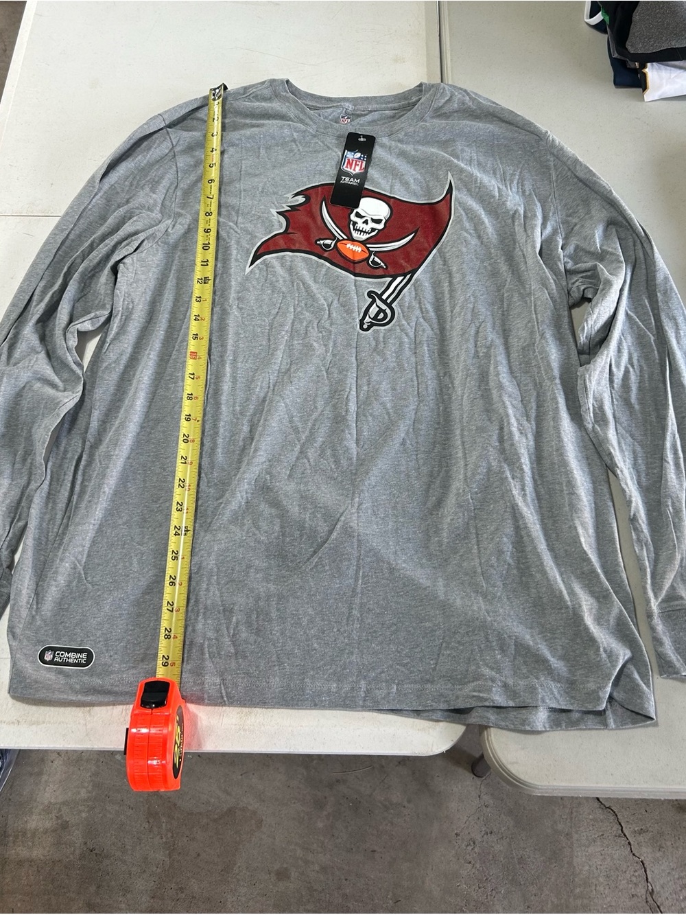 NWT Tampa Bay Buccaneers Team Issue Combine Authentic Long Sleeve Mens Size XXL